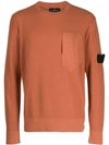 Stone Island Shadow Project Crew Neck Sweatshirt  In V0013 Marrone