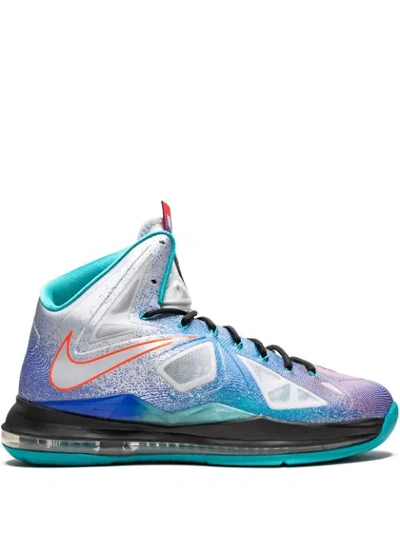 Nike Lebron 10 Hi-top Sneakers In Blue
