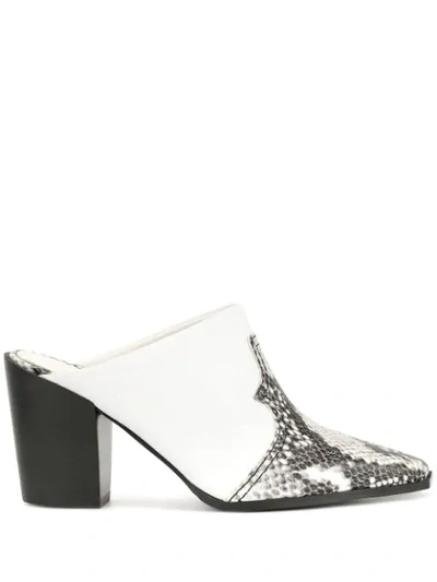 Senso Quinlan Mules In White