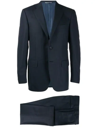 Canali Single-breasted Wool Suit - Blue