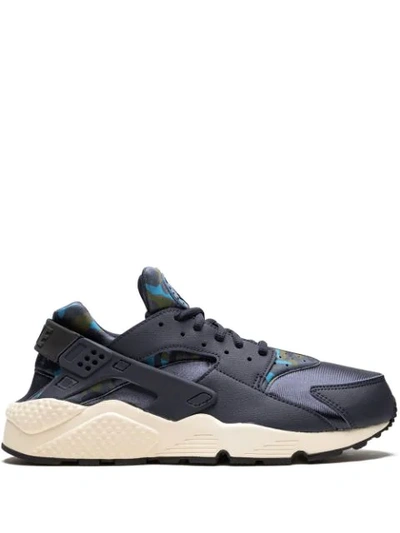 Nike Air Huarache Run Print Sneakers In Blue