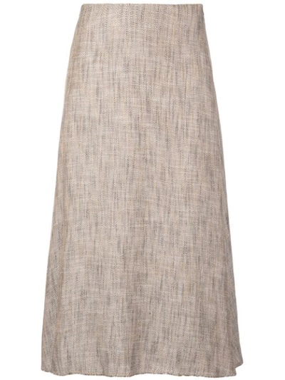 Theory A-line Skirt In Brown
