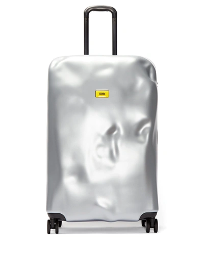 Crash Baggage Icon Medium Metallic Hardshell Suitcase In Silver