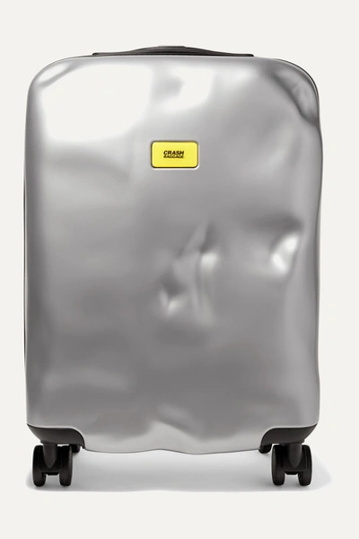 Crash Baggage Icon Cabin Metallic Hardshell Suitcase In Silver
