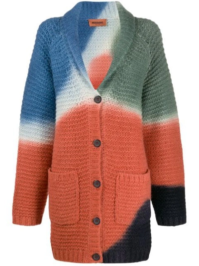 Missoni Color-block Ribbed Alpaca-blend Cardigan In Sm0lw Multicolor