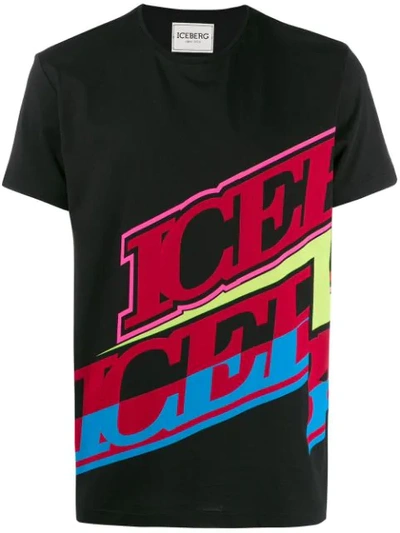 Iceberg Men's Exploded Logo T-shirt In Black