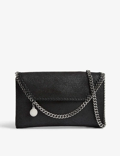 Stella Mccartney Suitable For Vegans Ladies Black Leather Falabella Cross-body Bag