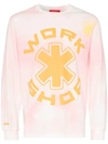 032c Cosmic Workshop Atomic Tie-dye Cotton-jersey Sweatshirt In Pink