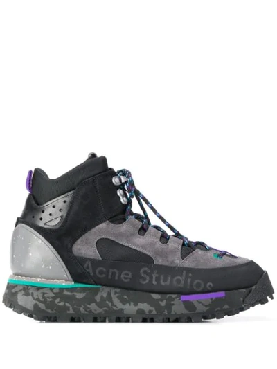 Acne Studios Bertrand Suede High-top Trainers In Trekking Boots