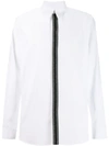 Givenchy Branded Placket Point Collar Shirt In White