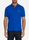 Robert Graham Easton Skull & Rose Classic Fit Polo Shirt In Cobalt