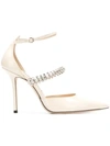 Jimmy Choo Bobbie 100 Pumps In Linen