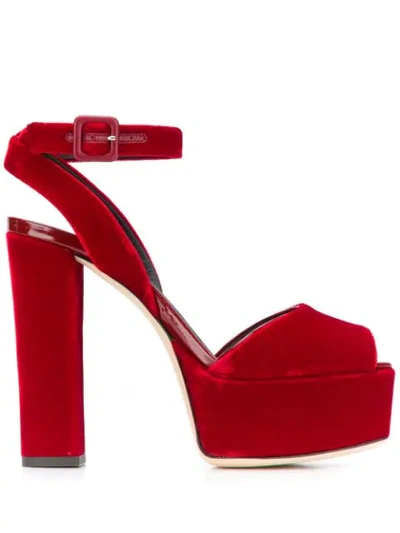 Giuseppe Zanotti Platform Sandals In Red