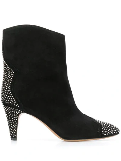 Isabel Marant Dythan Ankle Boots In Black