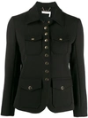 Chloé Back Button Detail Jacket In Black