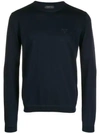 Prada Crew Neck Sweater In Blue