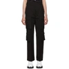 Prada Mid-rise Cotton-poplin Cargo Trousers In Black