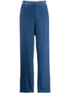 Forte Forte Vaniglia Velvet Trousers In Blue