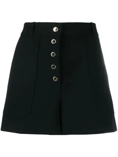 Stella Mccartney Work Wear Mini Shorts In Black