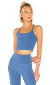 Beyond Yoga Spacedye Slim Racerback Cropped Tank In Victory Blue & Blue Suede