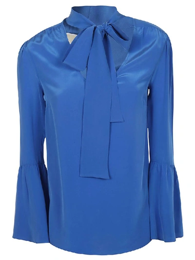 Michael Kors Loose Fit Blouse In Grecian Blue
