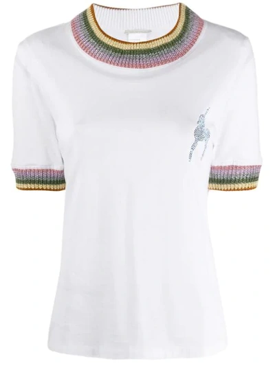 Marco De Vincenzo Crew Neck T-shirt In White