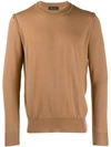 Roberto Collina Inside-out Knitted Sweater In Neutrals