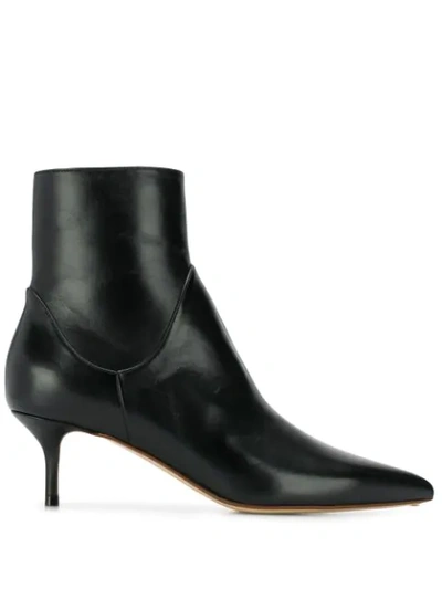 Francesco Russo Heeled Ankle Boots In 200  Black