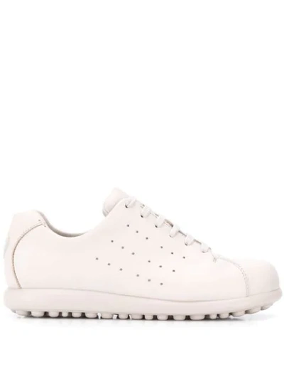Camper Perforated Trainers In White