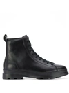 Camper Brutus Lace-up Boots In Black