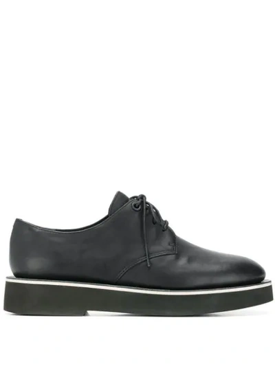 Camper Tyra Derby Shoes In Black Leather