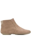 Camper Ankle Boots In Brown