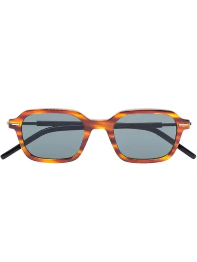 Dior Technicity Tortoiseshell-effect Sunglasses In 棕色