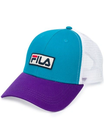 Fila Baseballkappe Mit Logo-patch In Blue