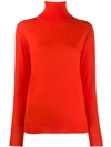 Stella Mccartney Loose Fit Polo Neck In 6565 Vermillon