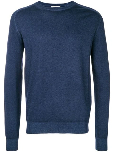 Etro Round Neck Sweater In Blue