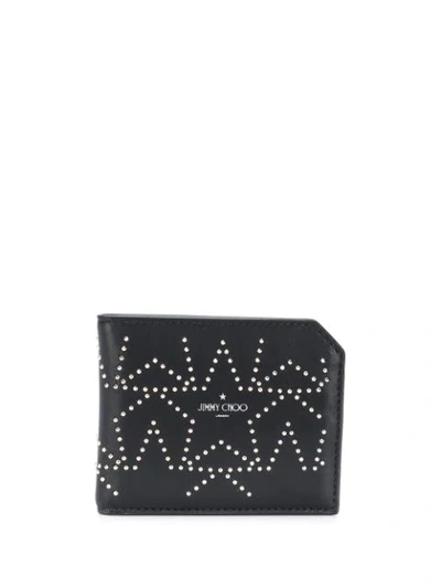 Jimmy Choo Albany Bi-fold Wallet In Black