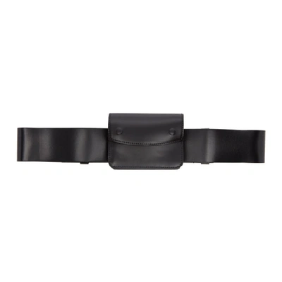 Maison Margiela Snap Fastening Belt Bag In T8013 Black