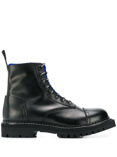 kenzo lace up boots