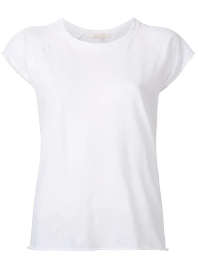 Nili Lotan Ripped Sleeves T-shirt In White