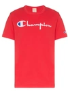 Champion Logo-embroidered T-shirt In Red