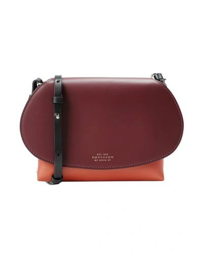 Smythson Handbags In Rust