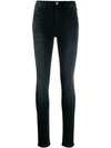 Philipp Plein High-waisted Skinny Jeans In Black