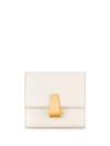 Bottega Veneta Foldover Cardholder Wallet In Neutrals