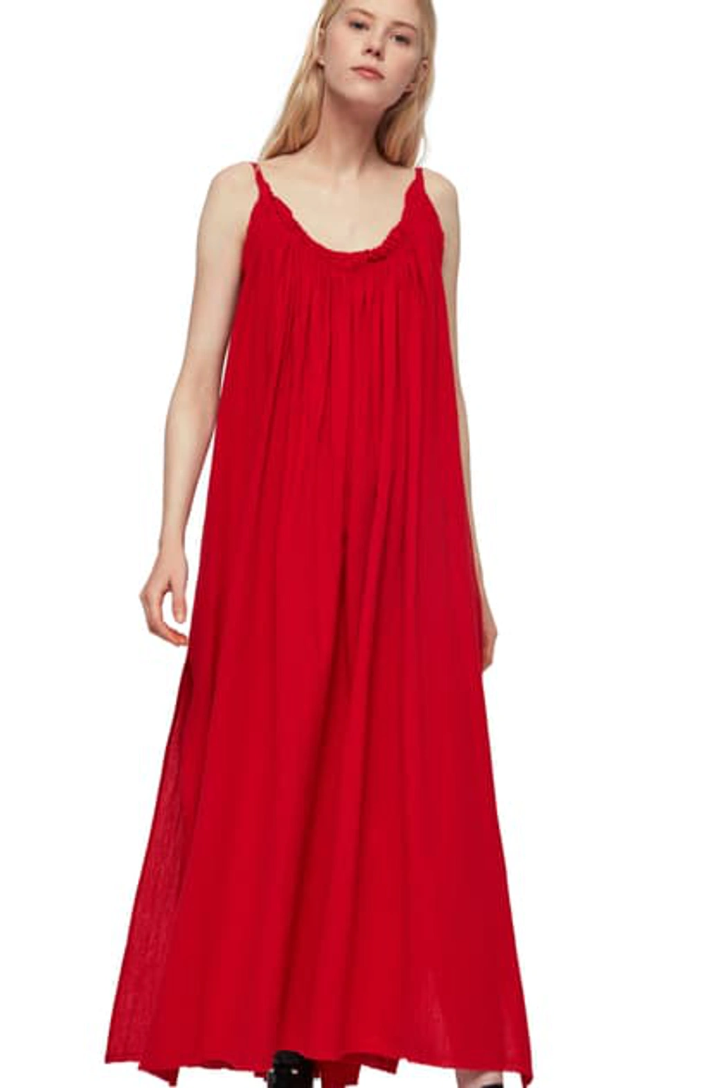 Allsaints Romey Maxi Dress In Red | ModeSens