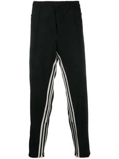 Y-3 Striped Track Trousers In Black