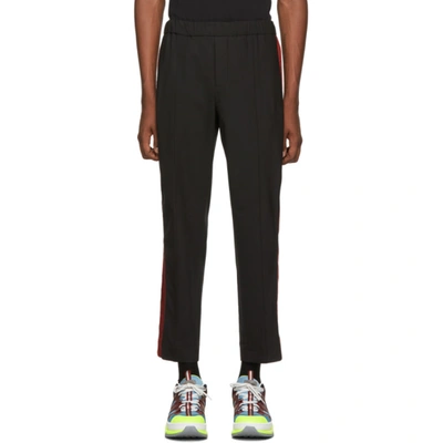 Kenzo Cropped Sideband Trousers In Black In 99 Black