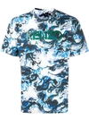 Kenzo Logo Cloud Graphic T-shirt In Multicolor