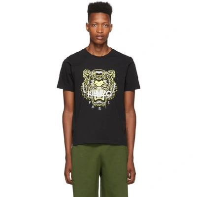 Kenzo Black Limited Edition High Summer Tiger T-shirt In 99 Black