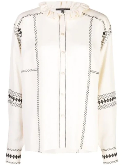 Derek Lam Embroidered Shirt In White